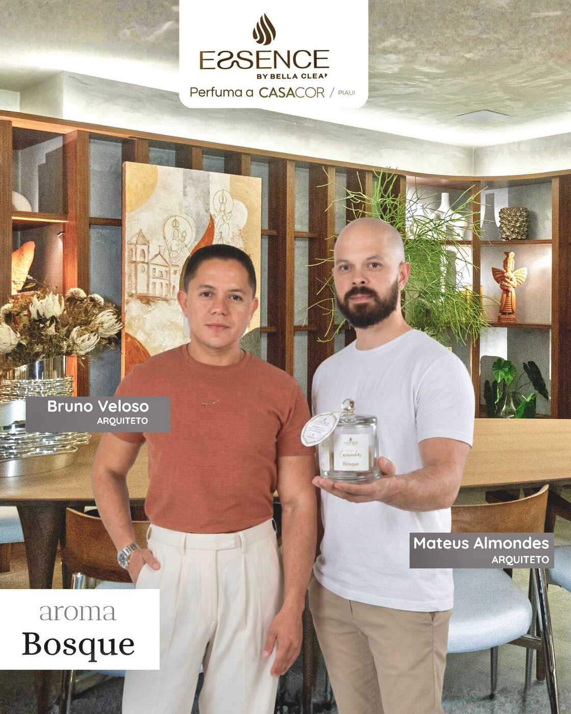 Arquitetos Bruno Veloso e Mateus Almondes no ambiente Caminhos — CASACOR Piauí 2026